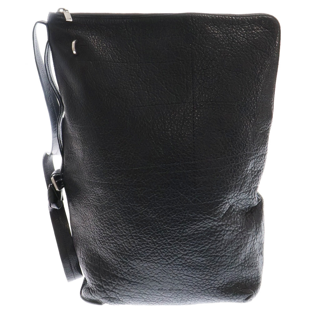 Rick Owens(リックオウエンス) BUCKET BAG シボ革バケットバッグ ブラック ※オーダー品