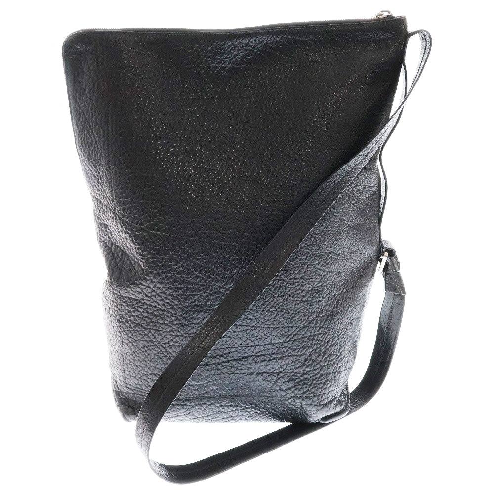 Rick Owens(リックオウエンス) BUCKET BAG シボ革バケットバッグ ブラック ※オーダー品