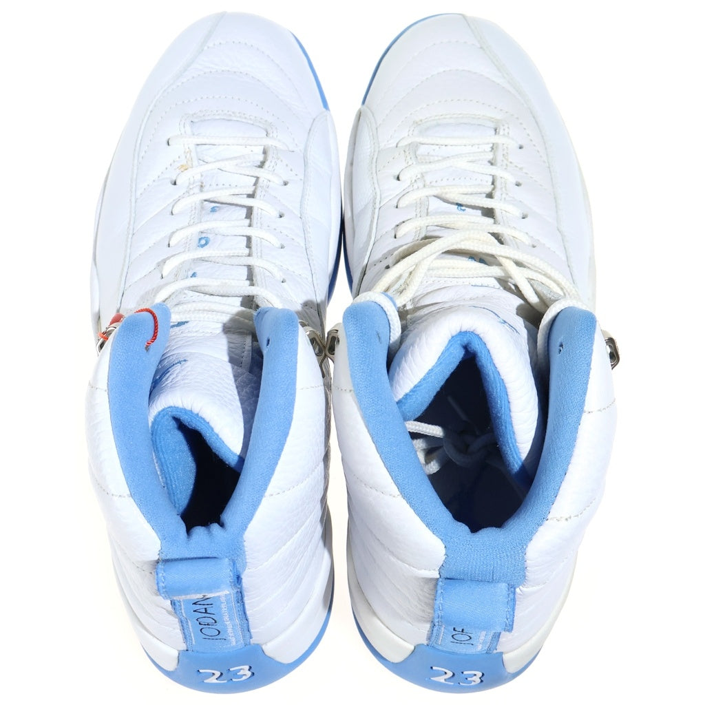 NIKE(ナイキ) 【観賞用 2004年製】JORDAN 12 RETRO Melo 136001 142 ジョーダン12レトロ メロ ハイカットスニーカー ホワイト/ライトブルー US11/29cm