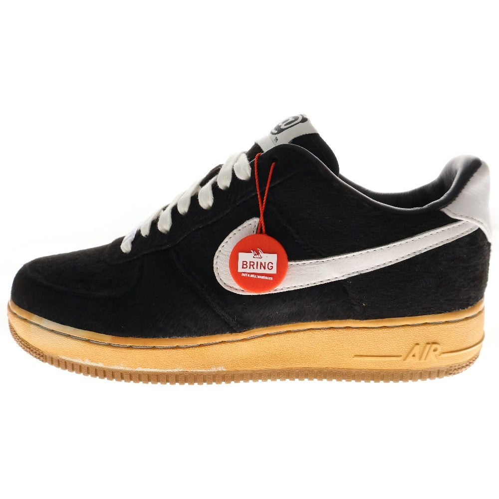NIKE(ナイキ) 【観賞用 2011年製】AIR FORCE 1 LOW PRM TZ BE@RBRICK Brown 512518-090 エアフォース1 プレミアム ベアブリック ローカットスニーカー ブラック US10/28cm