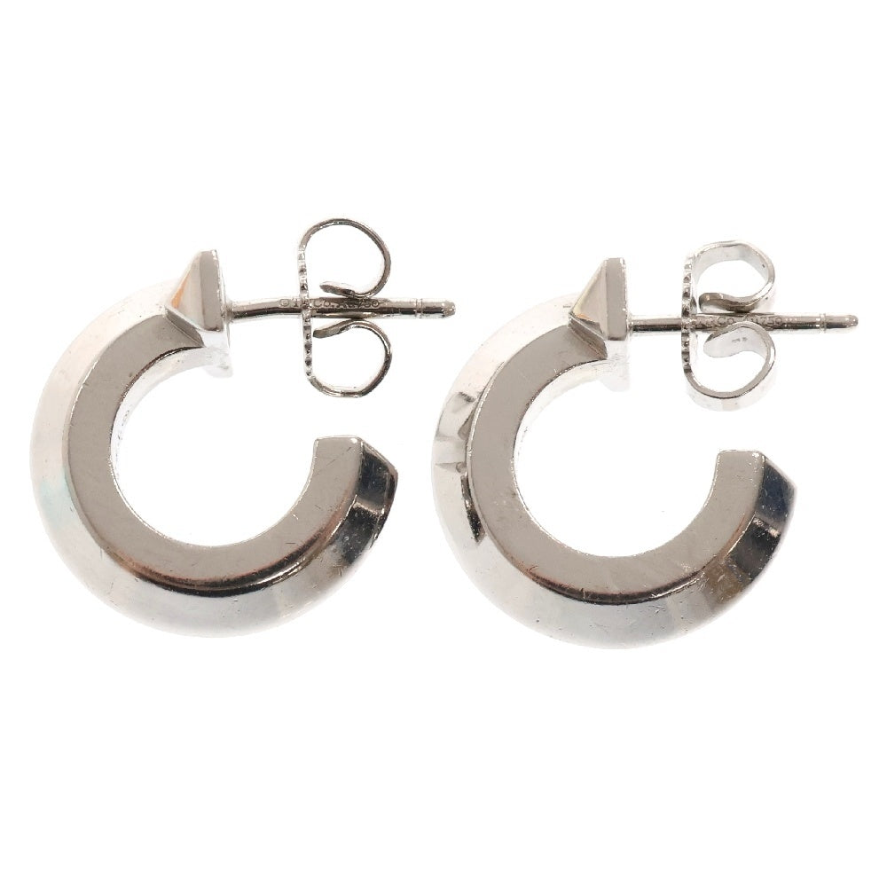 TIFFANY & Co.(ティファニー) T ワン フープ ピアス 18KWG ホワイトゴールド 2個セット シルバー