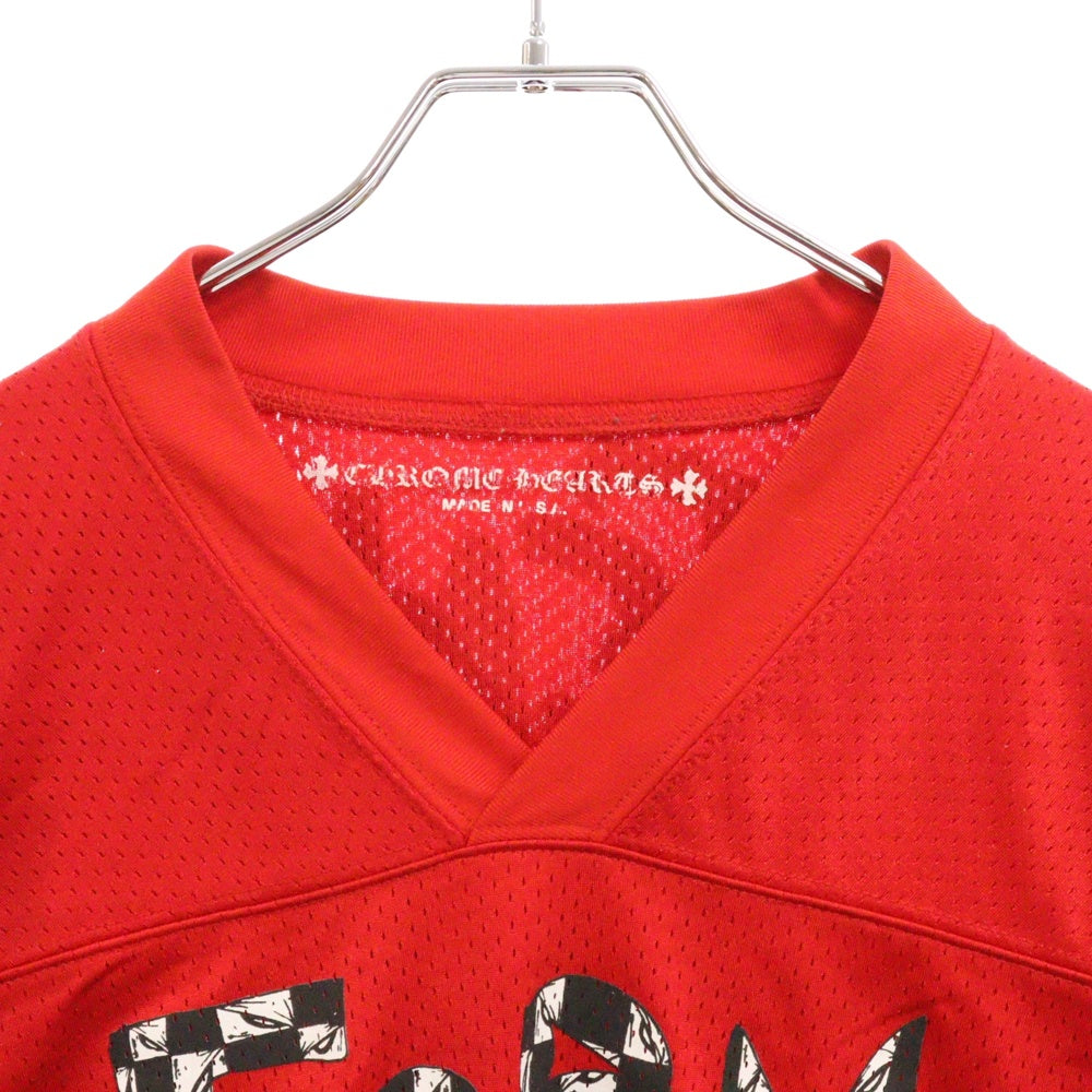 CHROME HEARTS(クロムハーツ) ×MATTY BOY PPO FORM TEAM MESH WARM UP JERSEY TEE マッティボーイ メッシュ長袖Tシャツ レッド