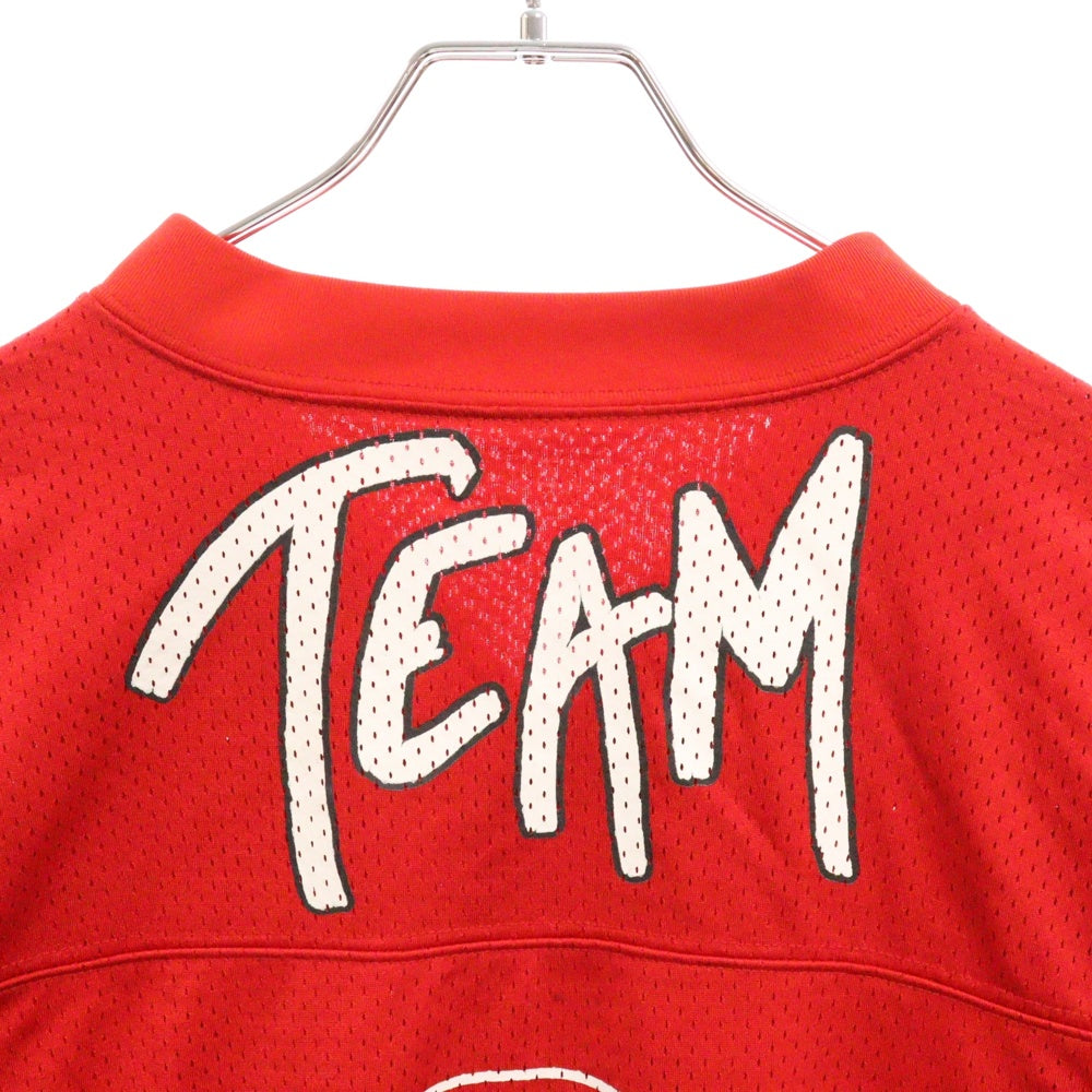 CHROME HEARTS(クロムハーツ) ×MATTY BOY PPO FORM TEAM MESH WARM UP JERSEY TEE マッティボーイ メッシュ長袖Tシャツ レッド