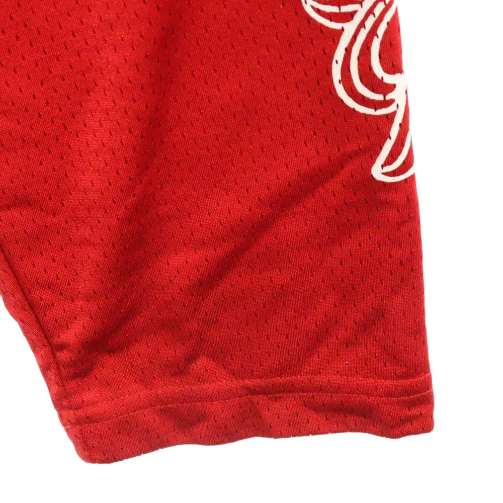 CHROME HEARTS(クロムハーツ) ×MATTY BOY PPO FORM TEAM MESH WARM UP JERSEY TEE マッティボーイ メッシュ長袖Tシャツ レッド