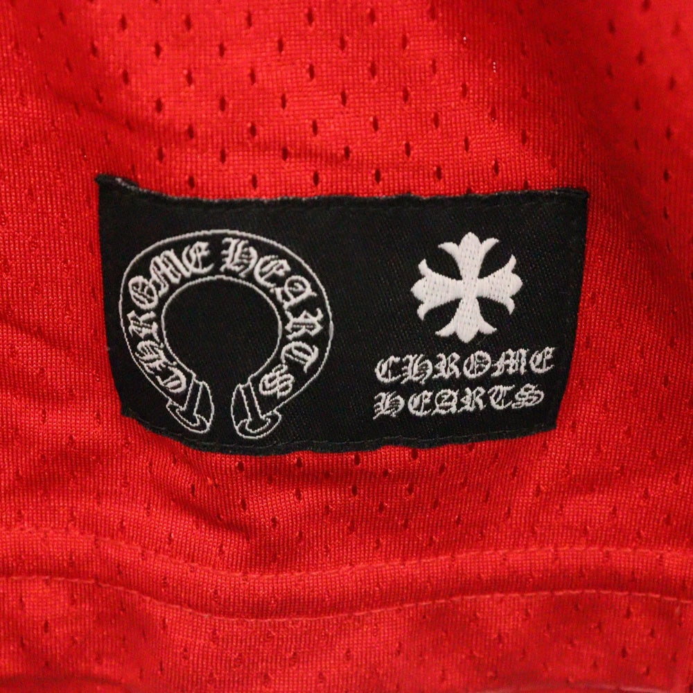 CHROME HEARTS(クロムハーツ) ×MATTY BOY PPO FORM TEAM MESH WARM UP JERSEY TEE マッティボーイ メッシュ長袖Tシャツ レッド