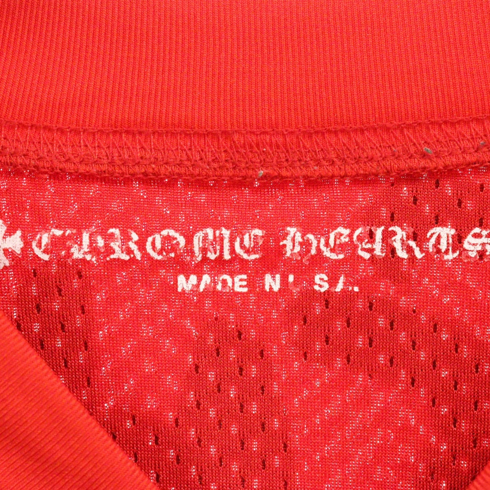CHROME HEARTS(クロムハーツ) ×MATTY BOY PPO FORM TEAM MESH WARM UP JERSEY TEE マッティボーイ メッシュ長袖Tシャツ レッド