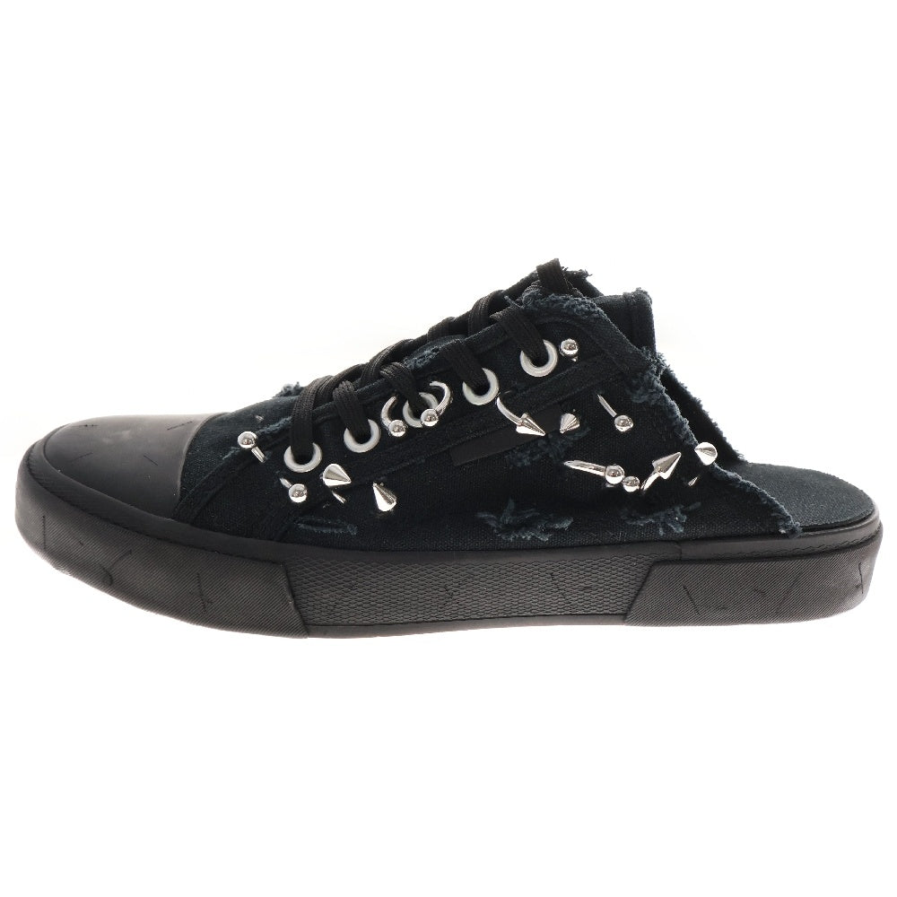 BALENCIAGA(バレンシアガ) PARIS MULE DEST PIERCING W パリ ミュール ピアッシング デストロイ加工ローカットスニーカー ブラック 693953