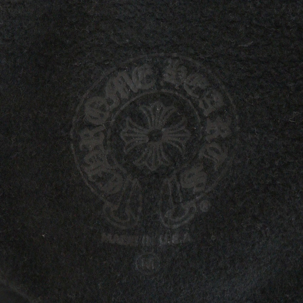 CHROME HEARTS(クロムハーツ) SWTSHRT PLVR 袖ロゴプリントプルオーバーフーディ パーカー ブラック