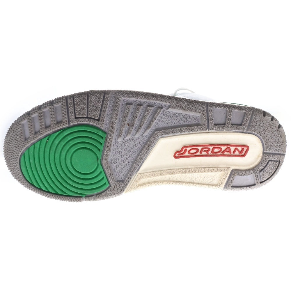 NIKE(ナイキ) WMNS AIR JORDAN 3 RETRO LUCKY GREEN CK9246-136 ウィメンズ エアジョーダン 3 レトロ ラッキー グリーン ハイカットスニーカー ホワイト US7/24cm