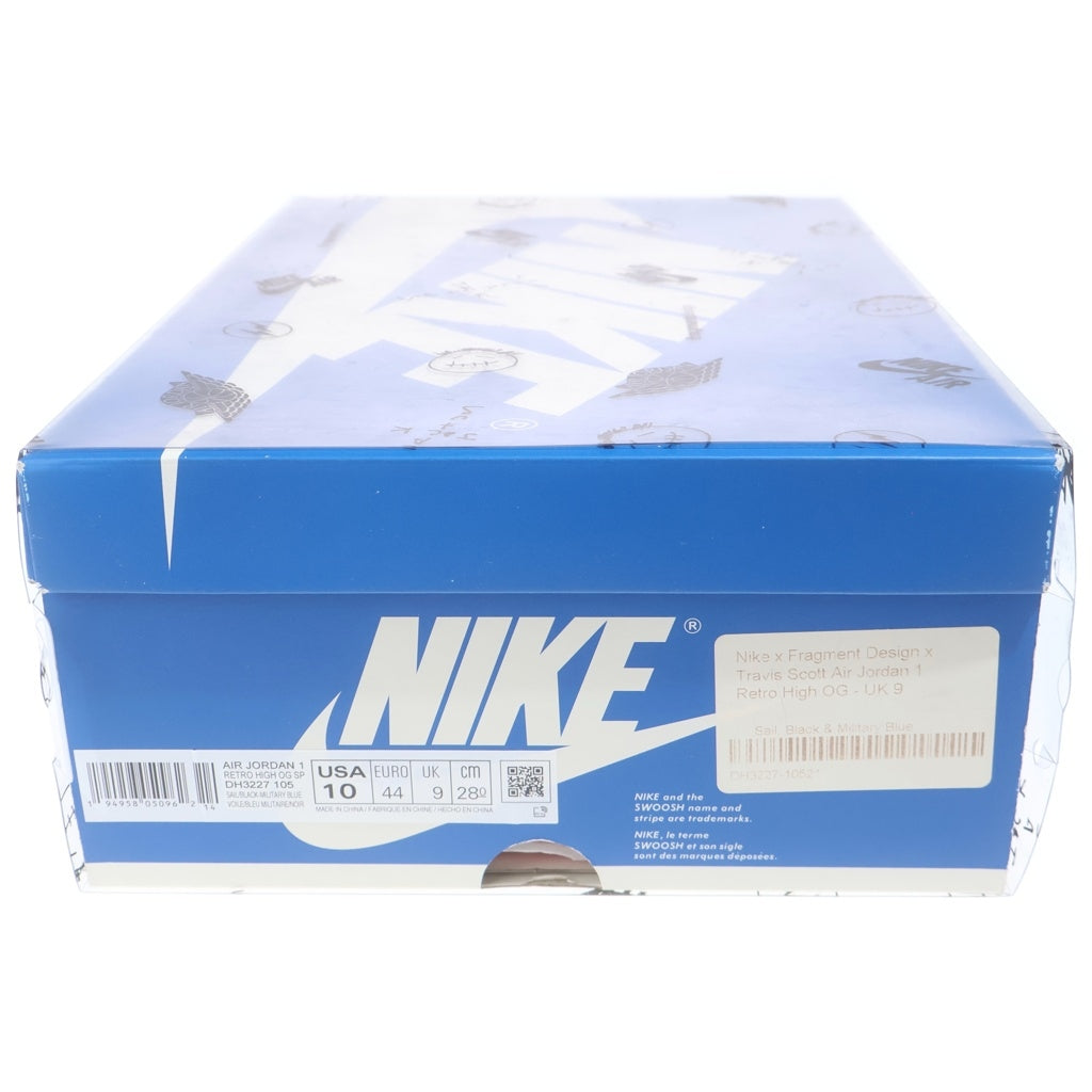 NIKE(ナイキ) ×TRAVIS SCOTT FRAGMENT AIR JORDAN1 RETRO HIGH OG SP トラヴィススコット フラグメント エアジョーダン1 ハイカットスニーカー US10/28.0cm DH3227-105