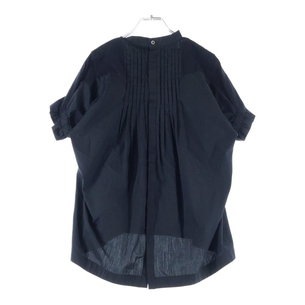Sacai(サカイ) ドッキング 胸ポケット バックボタン カットソー 半袖Tシャツ ブラック レディース SCW-022