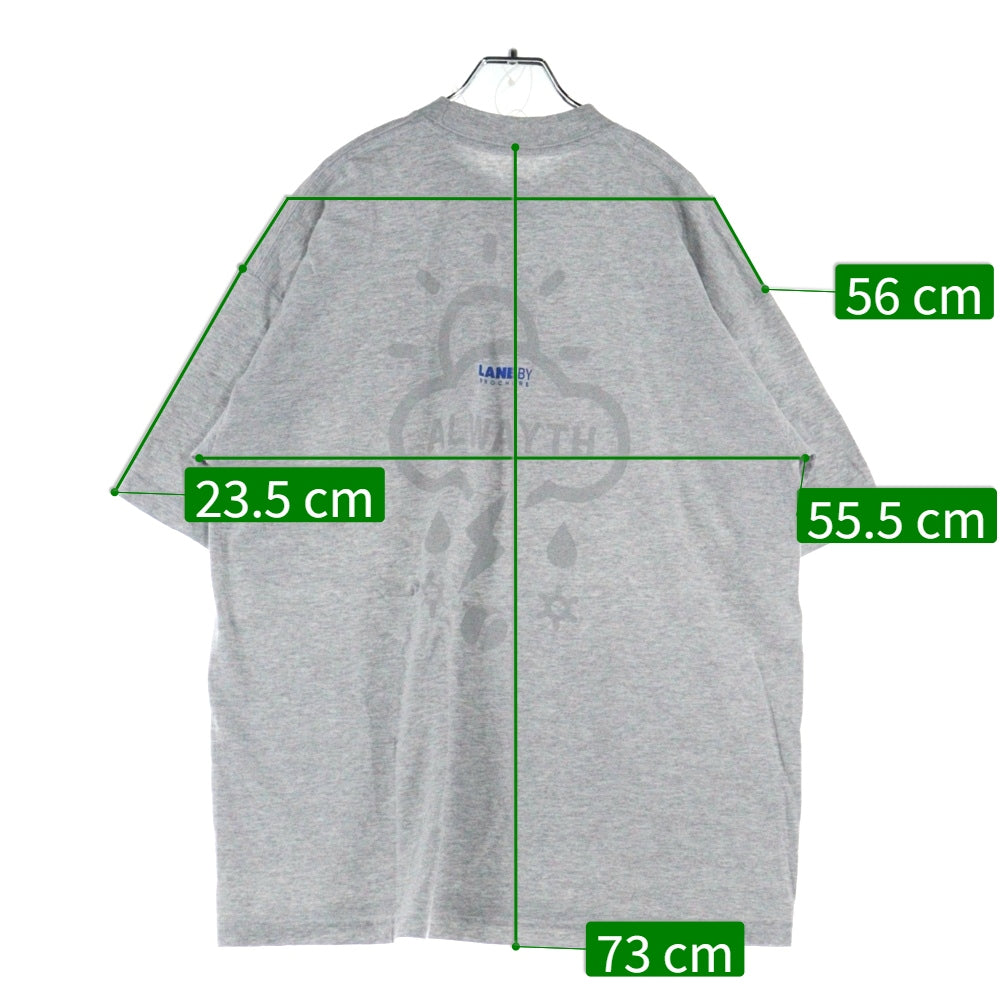 LANE BY BROCHURE(レーンバイブローシュアー) ×ALWAYTH ×Setinn PROOF TEE オルウェイズ セットイン プルーフ Tシャツ グレー