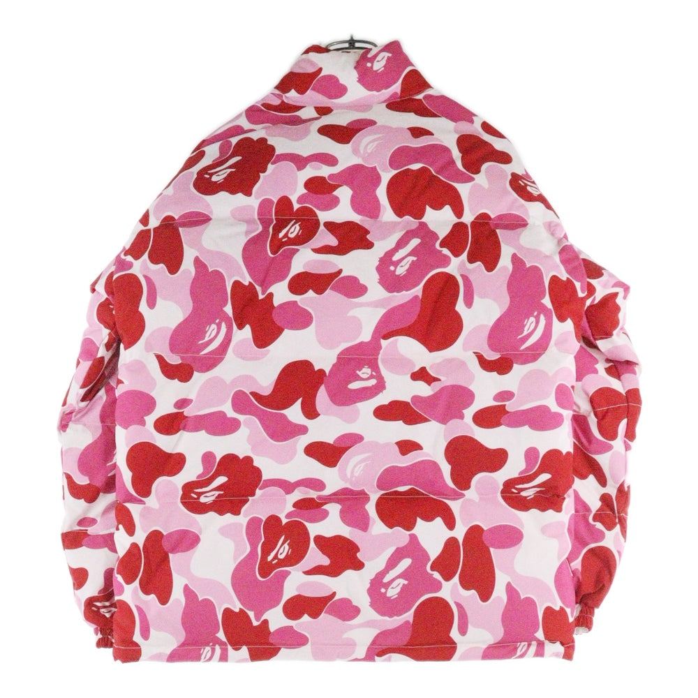 A BATHING APE(アベイシングエイプ) ABC CAMO REVERSIBLE DOWN JACKET ABC カモ リバーシブルダウンジャケット ピンク 001DNJ802004L