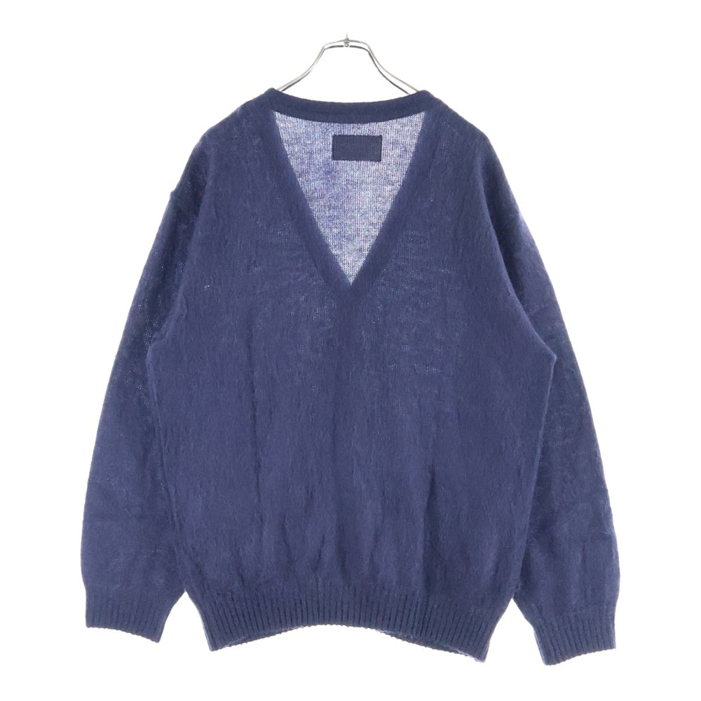 WACKO MARIA(ワコマリア) WOOL MOHAIR CARDIGAN ウール モヘアカーディガン ネイビー