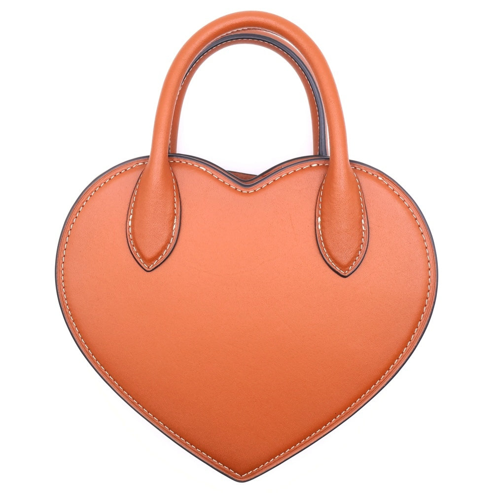 COACH(コーチ) リジェネラティブ レザー ハート 2WAY ハンドバッグ ショルダーバッグ レディース ブラウン