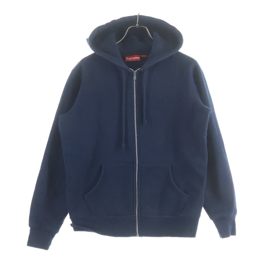 SUPREME(シュプリーム) 16AW Old English Hood Logo Zip Up Sweatshirt ジップアップパーカー ネイビー