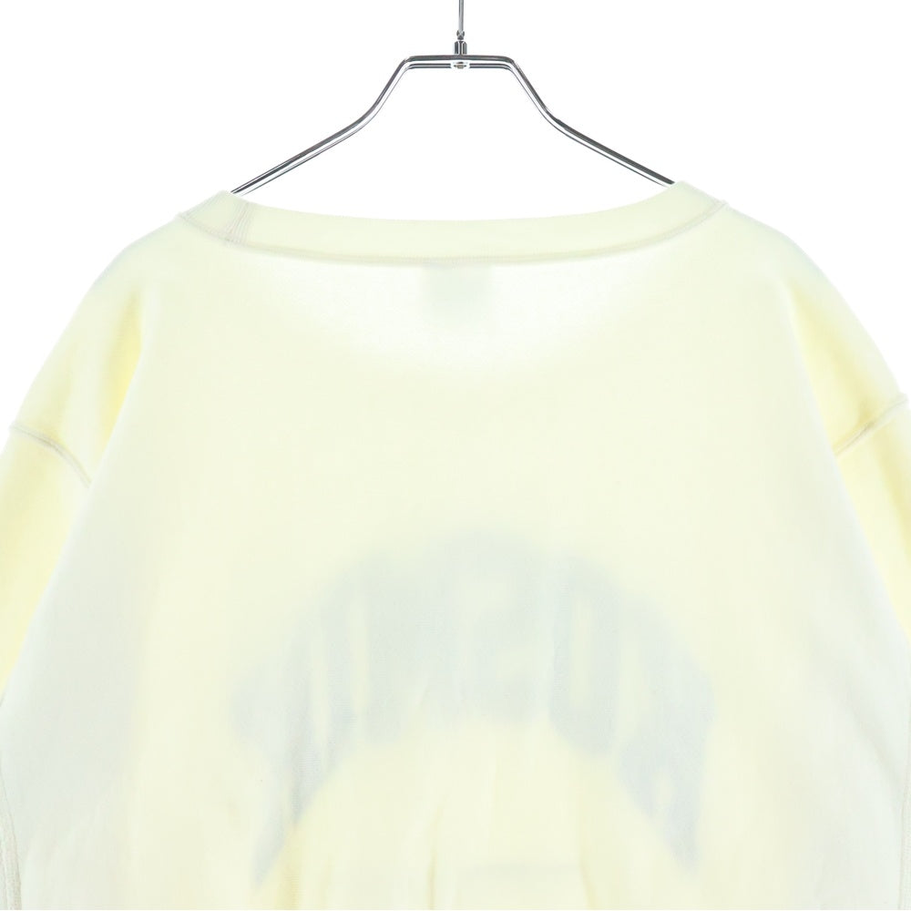 CHAMPION(チャンピオン) ×UNDERCOVER KOSMIK MUSIK SWEAT ×アンダーカバー プリントクルーネック長袖スウェットトレーナー アイボリー C8-B009