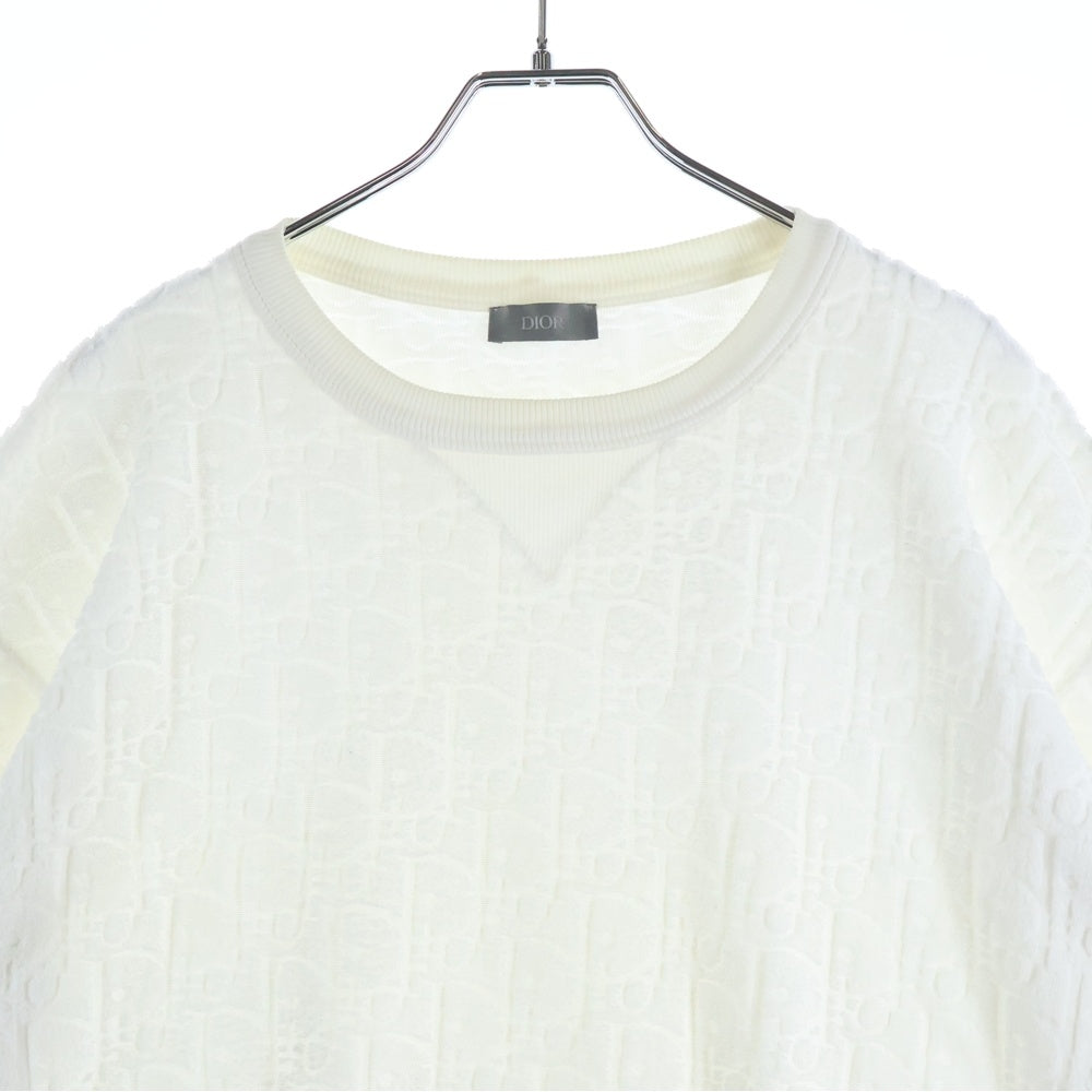 Christian Dior(クリスチャンディオール) オブリーク パイル 半袖Tシャツ ホワイト