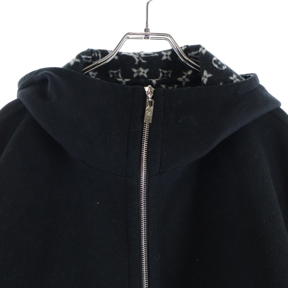 LOUIS VUITTON(ルイヴィトン) 20SS モノグラムライナーフーデッドケープ RW201W QWE FICO17 ブラック レディース