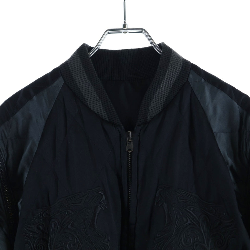 NUMBER (N)INE(ナンバーナイン) 04SS DREAM期 Silk Souvenir Jacket シルク スーベニアジャケット ブラック