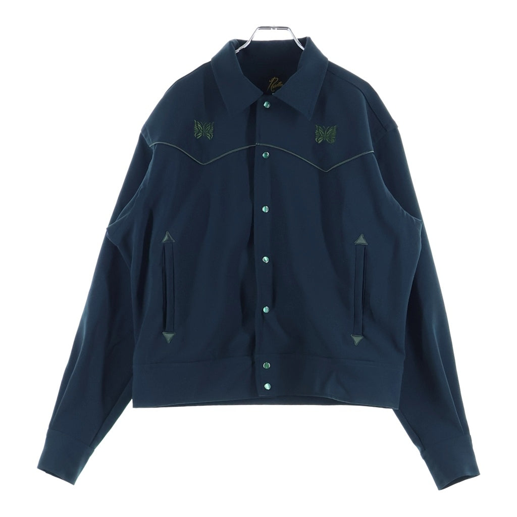 Needles(ニードルス) Piping Cowboy Jacket ロゴ刺繍 カウボーイジャケット グリーン QV217