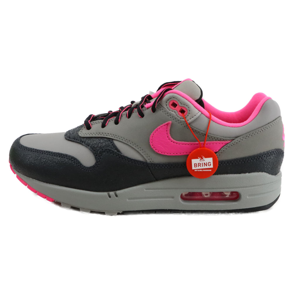 NIKE(ナイキ) × HUF AIR MAX 1 Anthracite Pink Pow ハフ エアマックス1 アンスラサイト ピンクパウ スニーカー グレー HF3713-003 US9/27cm
