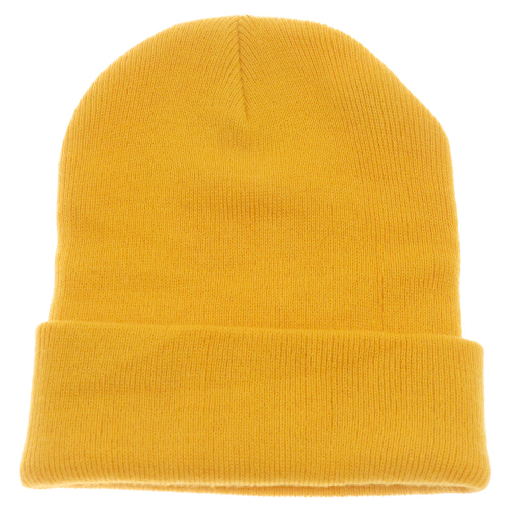 CURRY UP(カリーアップ) CURRY UPロゴ刺繍ビーニー アクリル イエロー