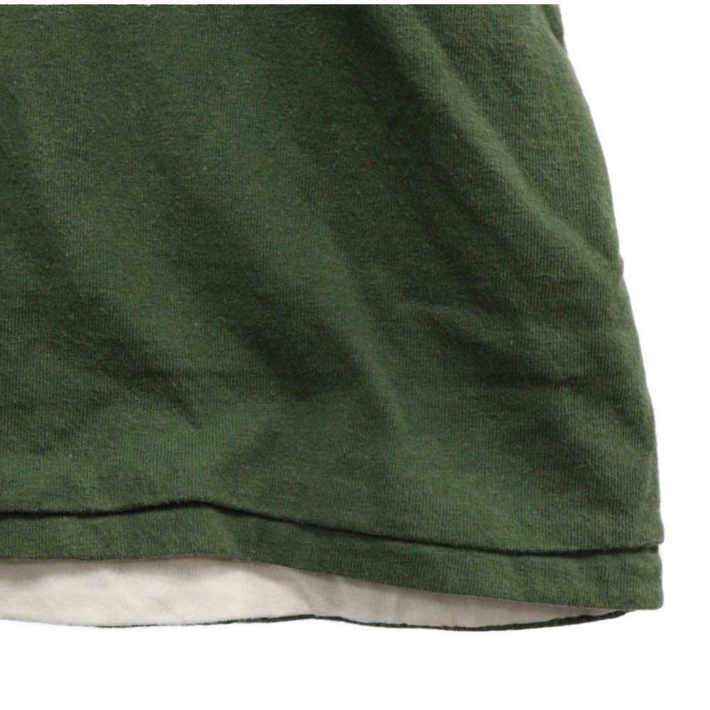 FTC(エフシーティー) FTC LOGO REVERSIBLE TEE ロゴプリントリバーシブル半袖カットソー 半袖Tシャツ グリーン/ホワイト FTC023SUMSH10