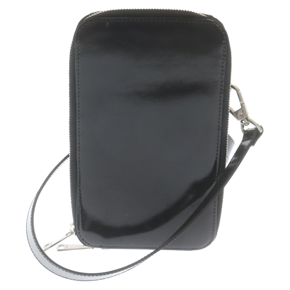 Onitsuka Tiger(オニツカタイガー) SHOULDER BAG ショルダーバッグ レザー ブラック 3183A670