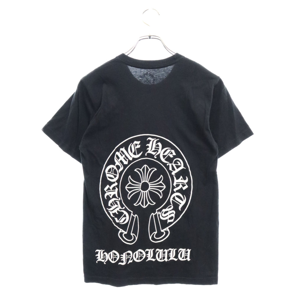 CHROME HEARTS(クロムハーツ) Honolulu Back CH Plus Tee ホノルルバックCHプラス半袖Tシャツ ブラック