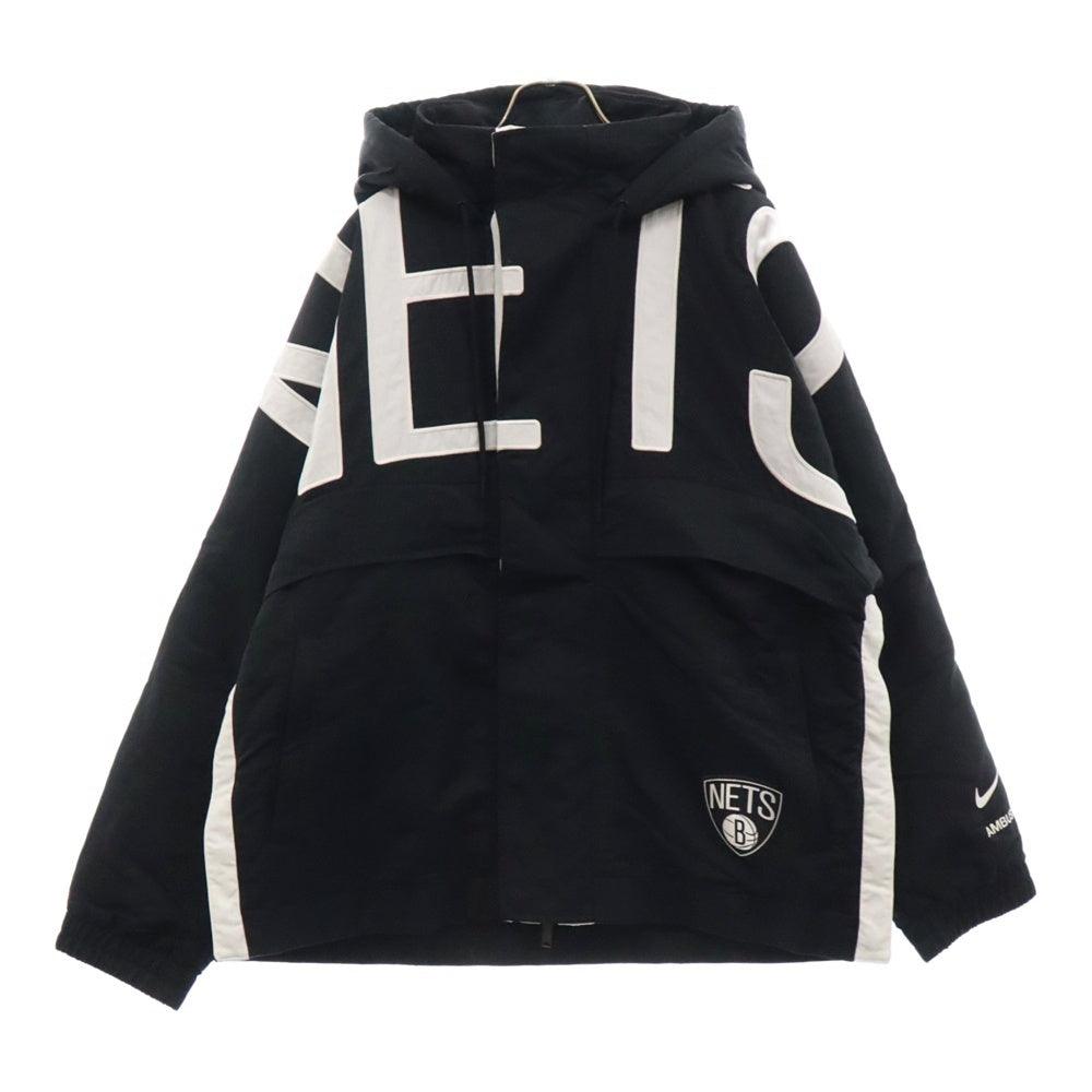 NIKE(ナイキ) ×AMBUSH NBA COLLECTION NETS JACKET ×アンブッシュ ネッツ ジップジャケット ブラック/ホワイト DB8576-010