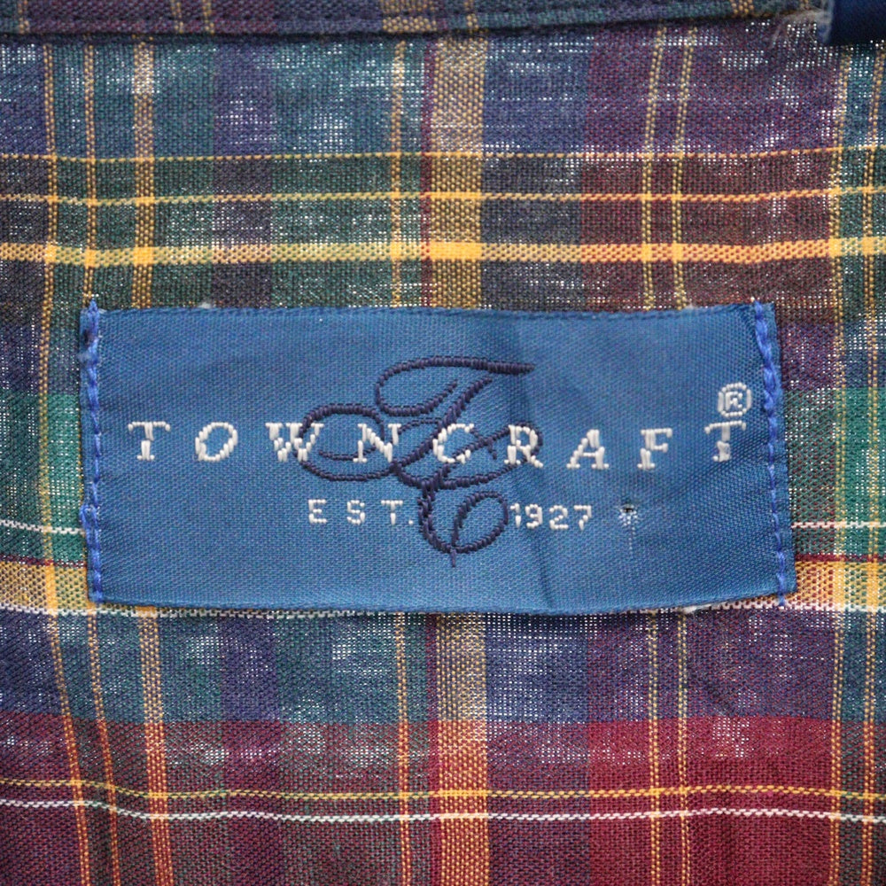 TOWNCRAFT(タウンクラフト) 90s VINTAGE ヴィンテージ 長袖チェックシャツ マルチカラー