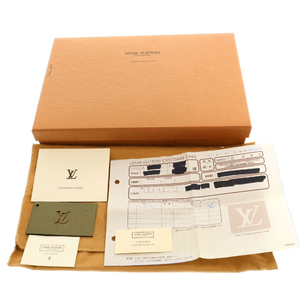 LOUIS VUITTON(ルイヴィトン) ポシェット・アクセソワール ポーチ レザーハンドバッグ モノグラム ブラウン M51980