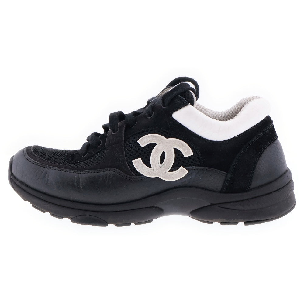 CHANEL(シャネル) Low Top Trainer Suede ロートップカーフスキンローカットスニーカー ブラック G38299Y55720