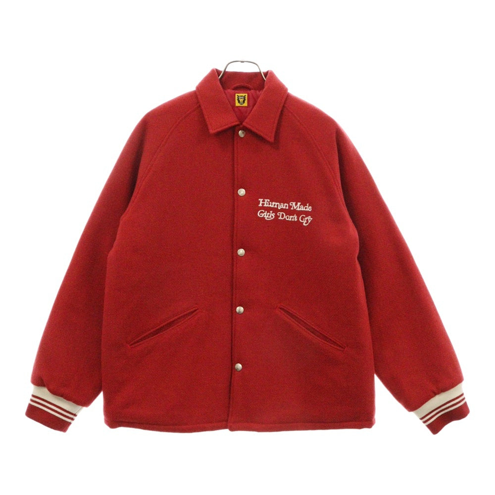 HUMAN MADE(ヒューマンメイド) xGirls Don't Cry GDC Stadium Jacket ×ガールズドントクライ GDC スタジャン レッド