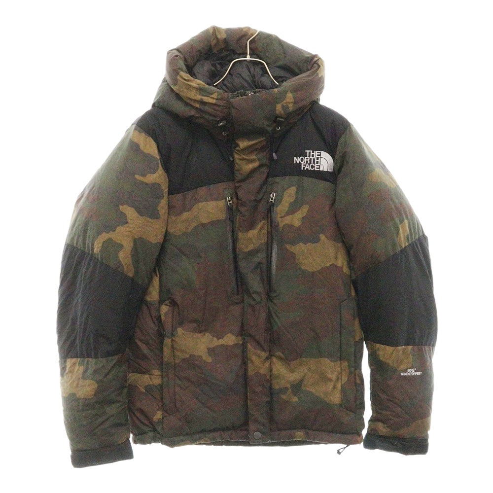 THE NORTH FACE(ザノースフェイス) Novelty Baltro Light Jacket ノベルティバルトロライト カモ柄ナイロンダウンジャケット カーキ/ブラック ND91845
