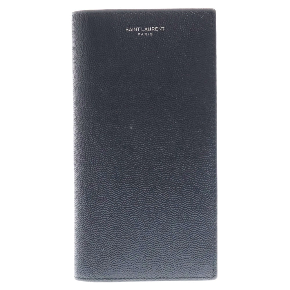 SAINT LAURENT PARIS(サンローランパリ) グレインレザーコンチネンタルロングウォレット 長財布 二つ折り財布 ブラック 396308