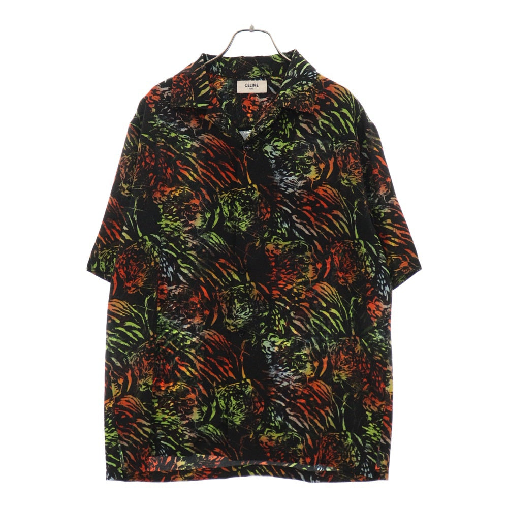 CELINE(セリーヌ) 23SS HAWAIIAN S/S SHIRT ハワイアンシルク半袖シャツ マルチカラー 2C946643T