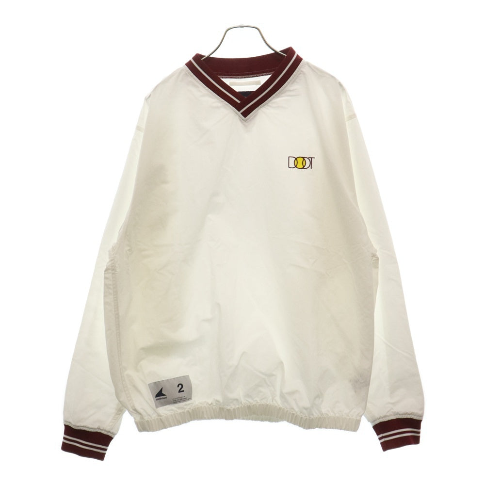 DESCENDANT(ディセンダント) 24SS VOLLEY NYLON SMOCK ロゴ ナイロンジャージ ホワイト