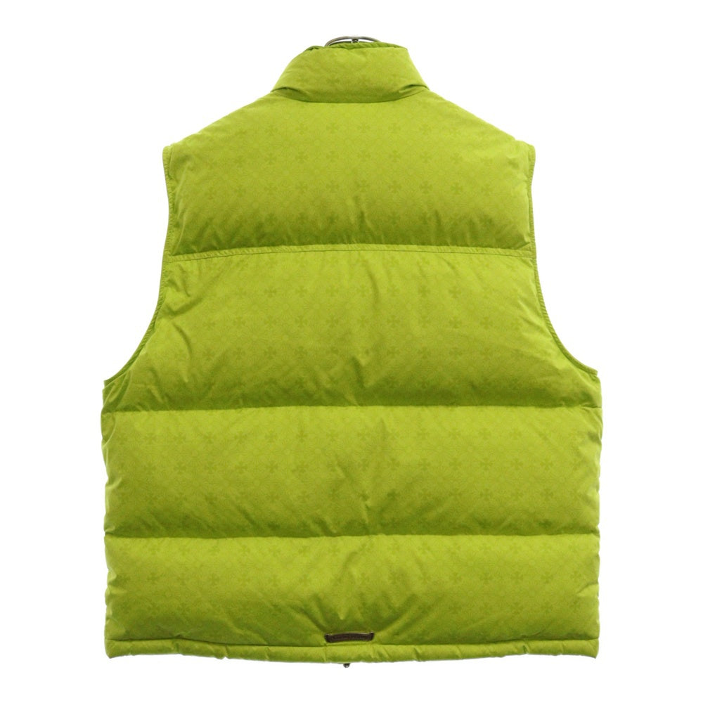 CHROME HEARTS(クロムハーツ) STIFF VEST スティッフ CHプラス総柄クロスボールボタンナイロンダウンベスト グリーン
