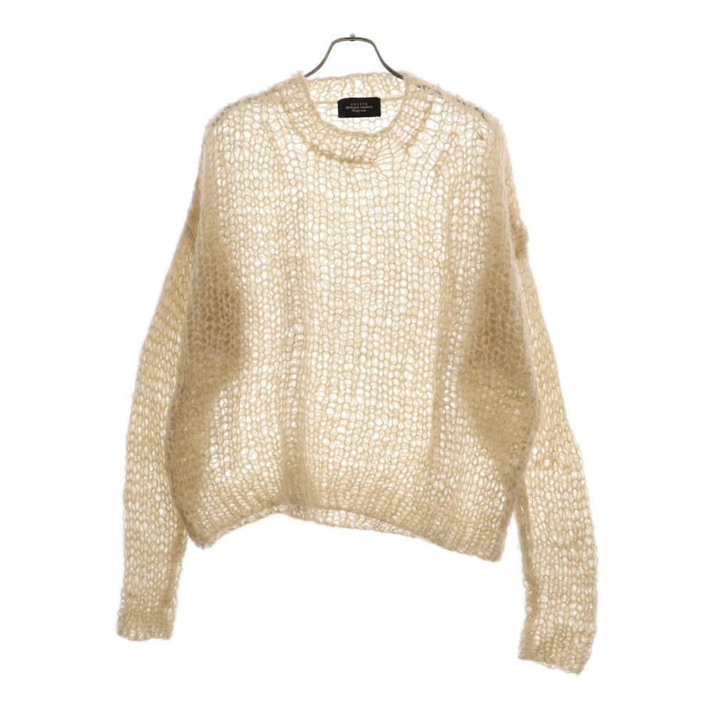 UNUSED(アンユーズド) 24AW MOHAIR PULLOVER KNIT プルオーバーモヘアニット モヘアセーター アイボリー US2473