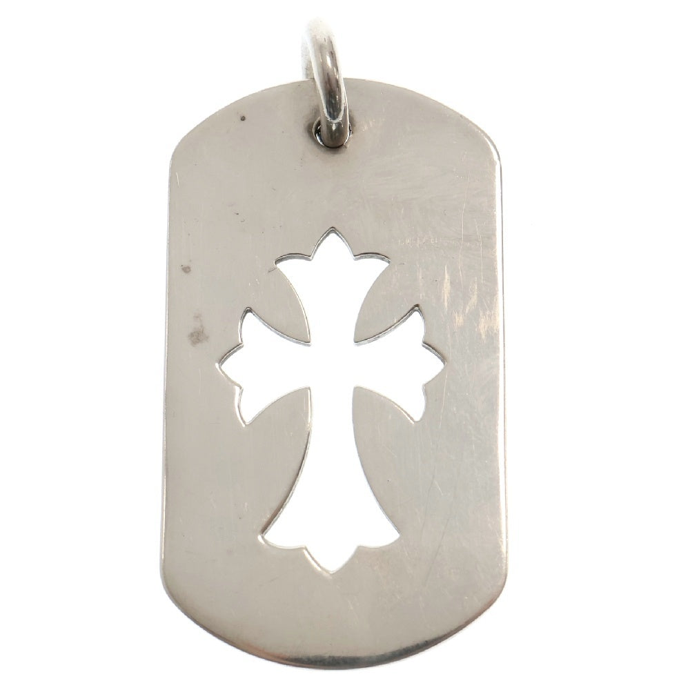 CHROME HEARTS(クロムハーツ) D TAG LRG CO CRS カットアウトクロスドッグタグ ラージ ペンダントトップ シルバー