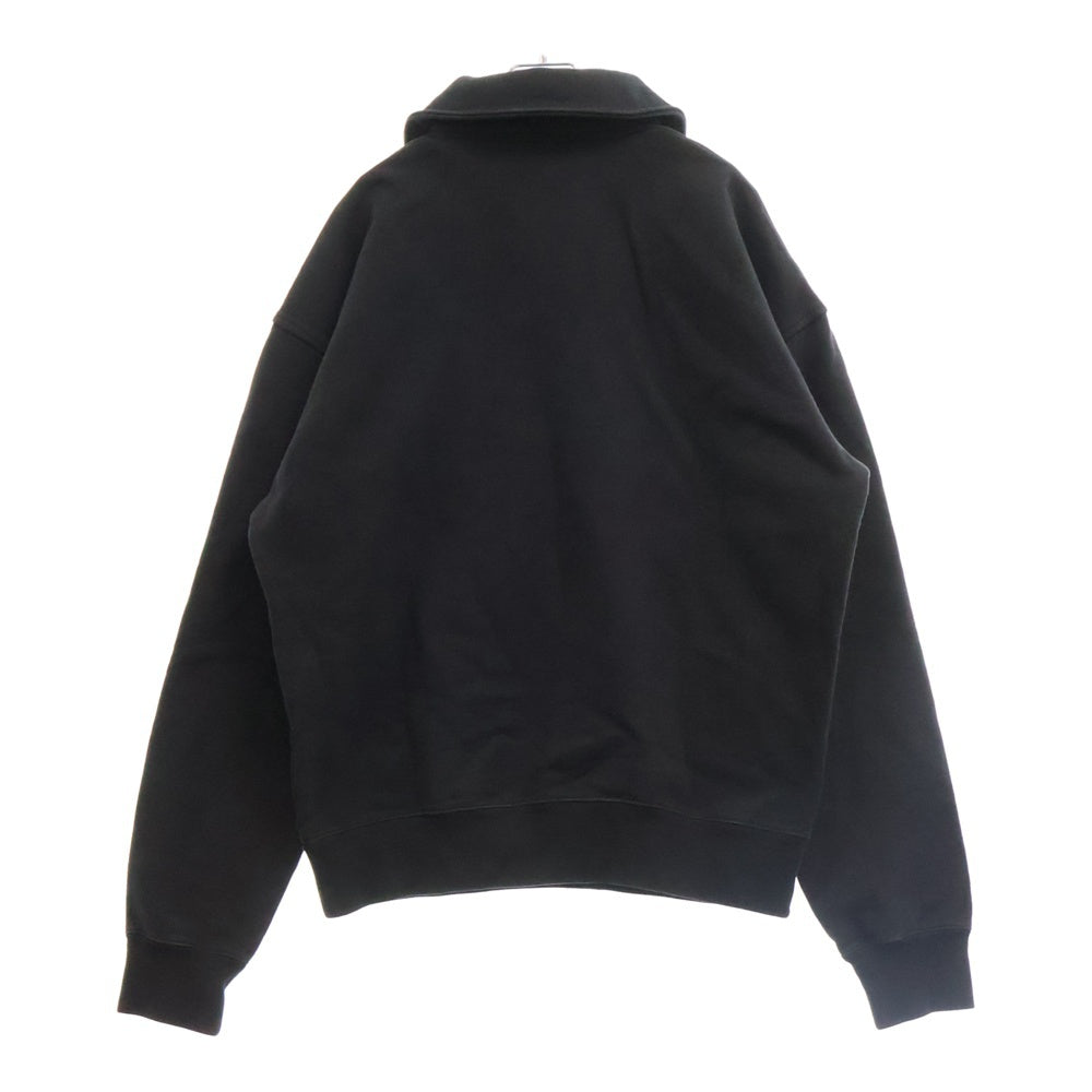 DIOR(ディオール) 22AW ロゴ刺繍ハーフジップスウェットトレーナー ブラック 313J650A0807