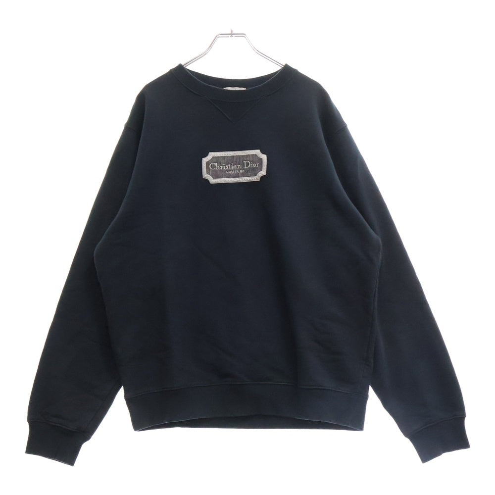 DIOR(ディオール) 22AW Couture Sweatshirt Relaxed Fit リラックスフィットオールクチュールクルーネックスウェットトレーナー ネイビー 243J693A0531