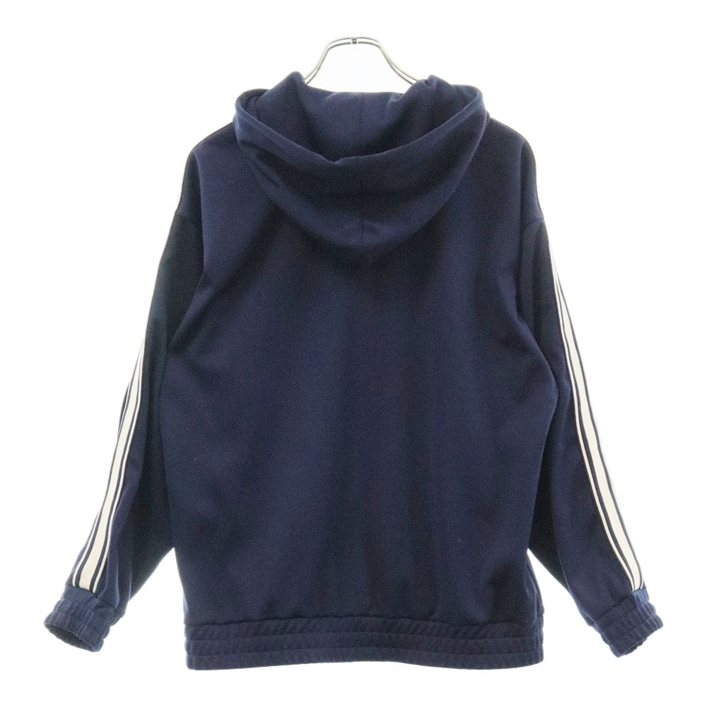 CELINE(セリーヌ) 23AW TRACKSUIT JACKET IN DOUBLE FACE JERSEY フード付きジップアップトラックスーツジャケット フーディー ネイビー 2Y58B121O