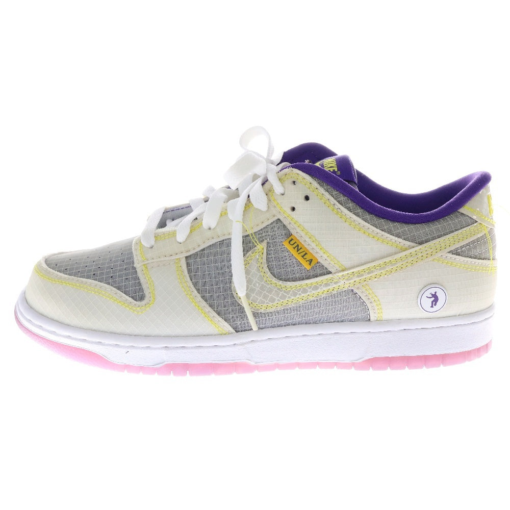 NIKE(ナイキ) ×UNION DUNK LOW ユニオン ダンク ローカットスニーカー イエロー/パープル US9.5/27.5cm DJ9649-500
