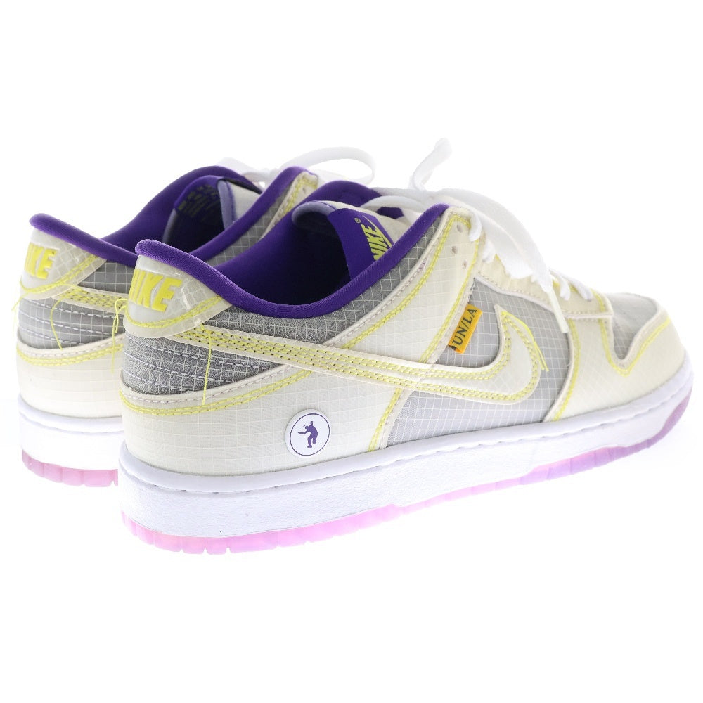 NIKE(ナイキ) ×UNION DUNK LOW ユニオン ダンク ローカットスニーカー イエロー/パープル US9.5/27.5cm DJ9649-500