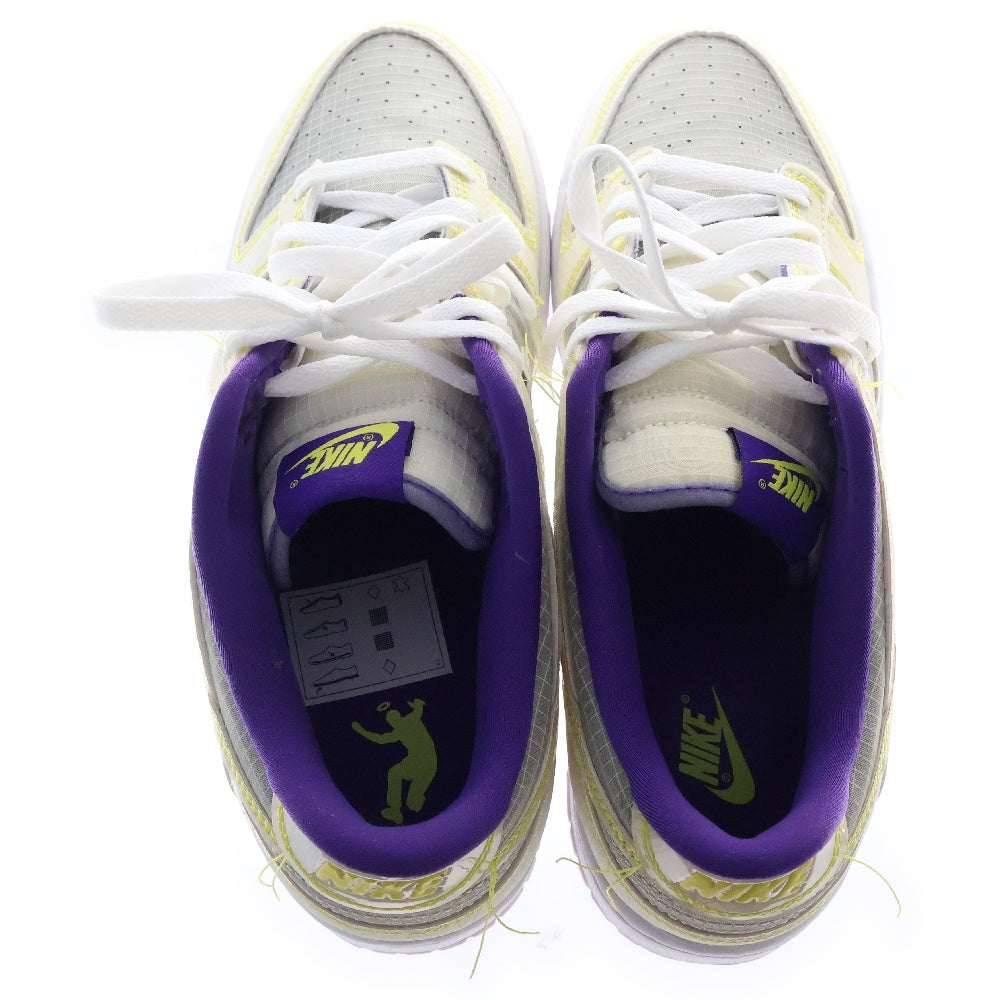 NIKE(ナイキ) ×UNION DUNK LOW ユニオン ダンク ローカットスニーカー イエロー/パープル US9.5/27.5cm DJ9649-500