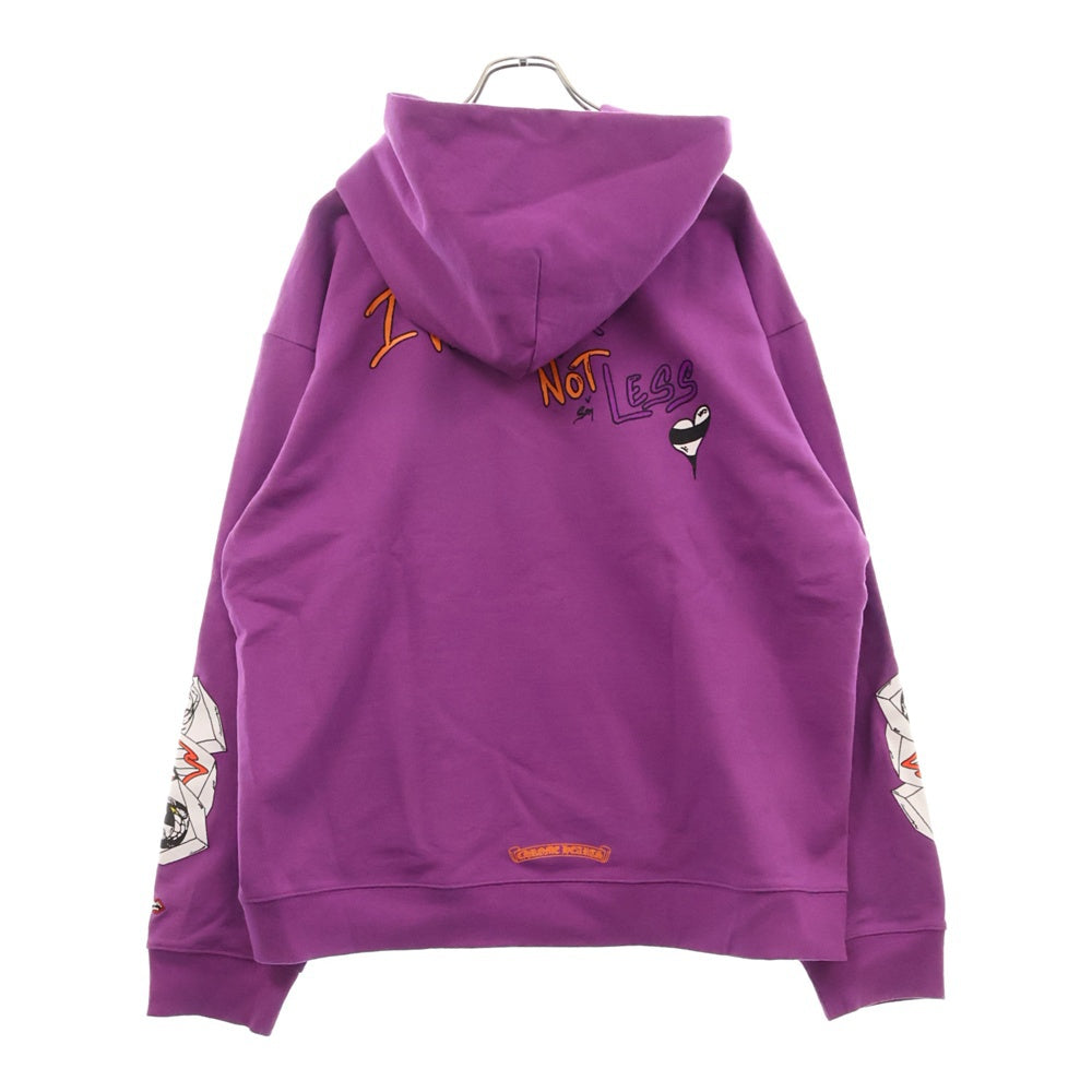 CHROME HEARTS(クロムハーツ) ×MATTY BOY I WANT MORE NOT LESS AN THAT'S THAT HOODIE マッティボーイ プリントプルオーバスウェットパーカー フーディー パープル