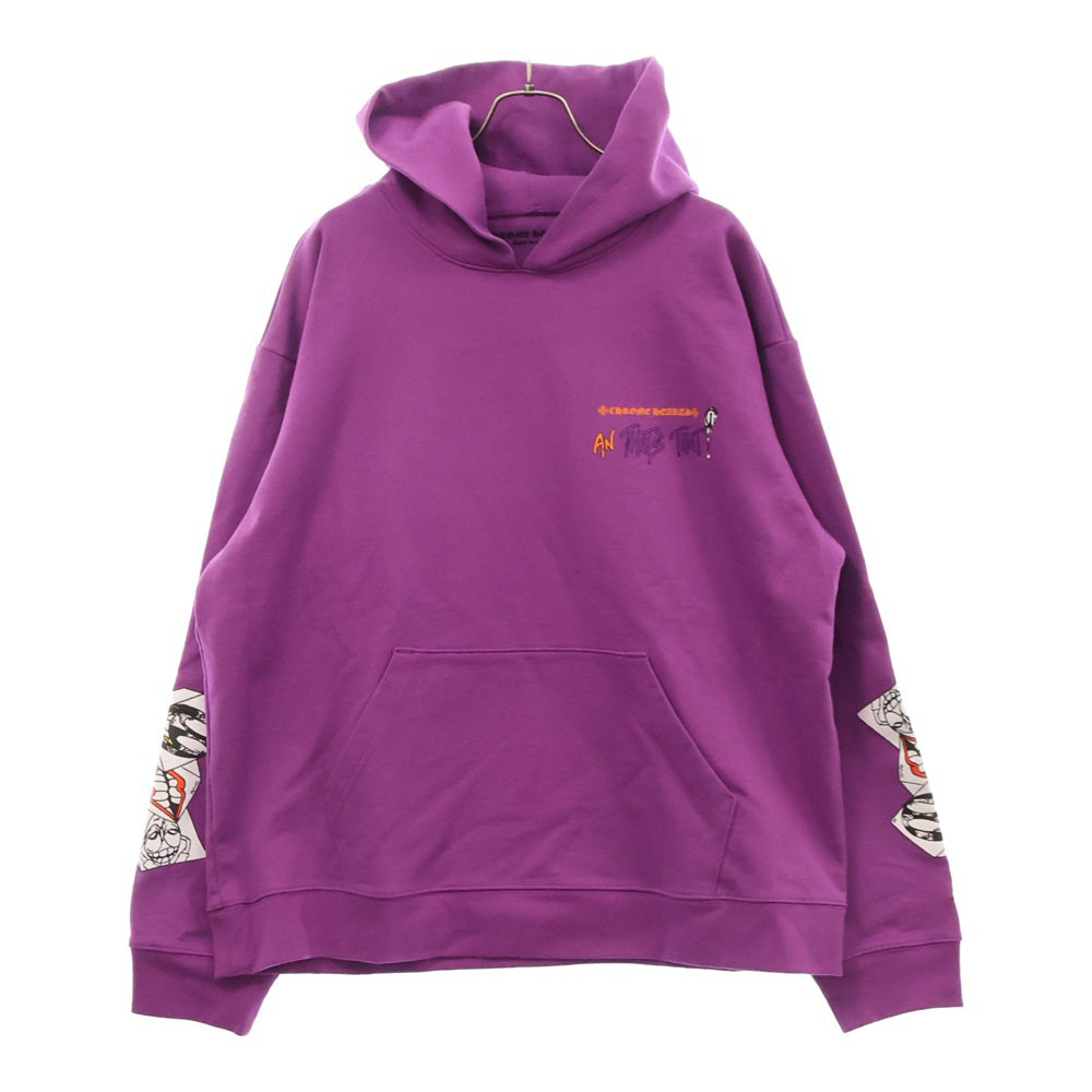 CHROME HEARTS(クロムハーツ) ×MATTY BOY I WANT MORE NOT LESS AN THAT'S THAT HOODIE マッティボーイ プリントプルオーバスウェットパーカー フーディー パープル